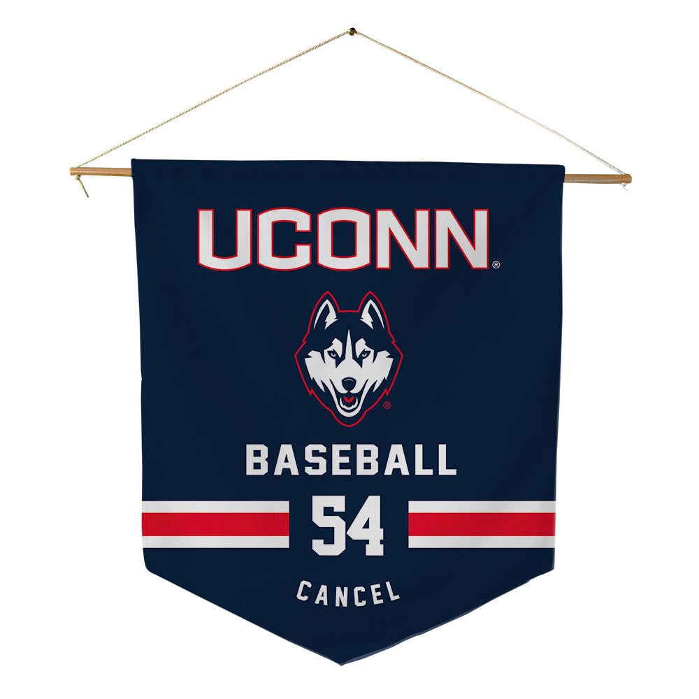 UConn - NCAA Baseball : Chris Cancel - Pennant - 18" x 21"-0