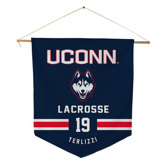 UConn - NCAA Women's Lacrosse : Jillian Terlizzi - Pennant - 18" x 21"-0