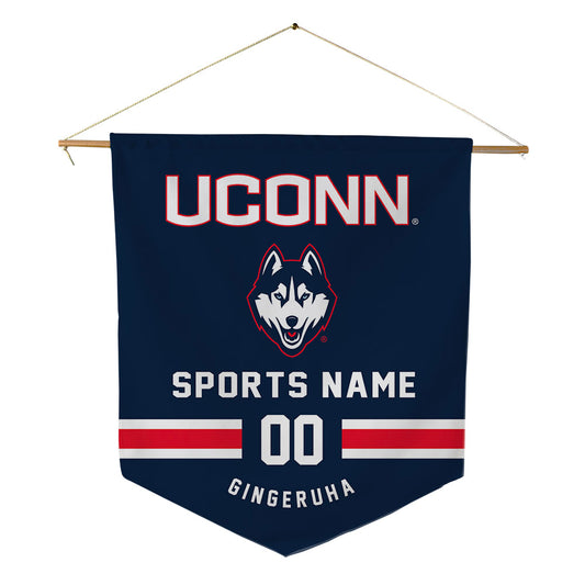 UConn - NCAA Football : Jonathan Gingeruha - Pennant - 18" x 21"-0