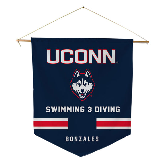 UConn - Womens Swimming & Diving Legends : Lydia Gonzales - Pennant - 18" x 21"-0
