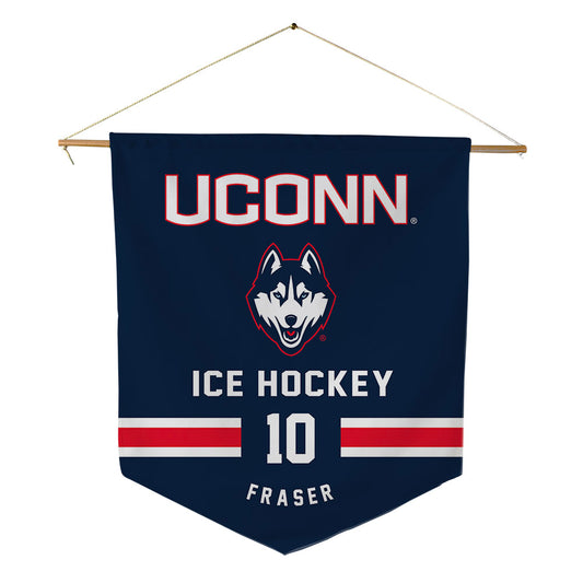 UConn - NCAA Men's Ice Hockey : Tristan Fraser - Pennant - 18" x 21"-0