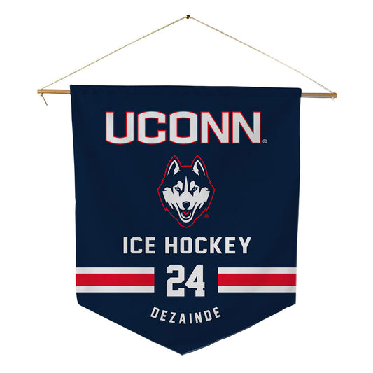 UConn - NCAA Men's Ice Hockey : Carlin Dezainde - Pennant - 18" x 21"-0