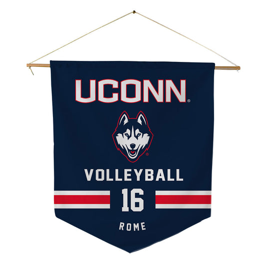 UConn - NCAA Women's Volleyball : Audrey Rome - Pennant - 18" x 21"-0