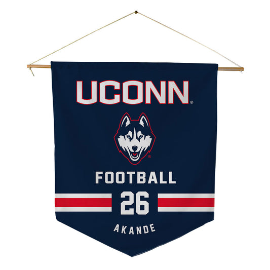 UConn - Football Legends : Shmar Akande - Pennant - 18" x 21"-0