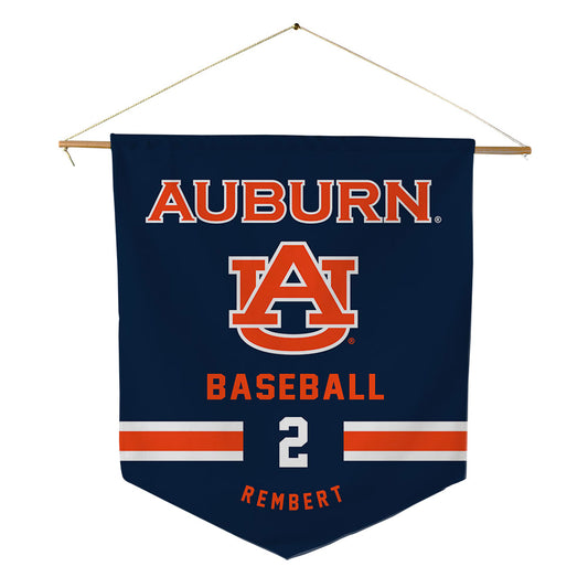 Auburn - NCAA Baseball : Chris Rembert - Pennant - 18" x 21"-0