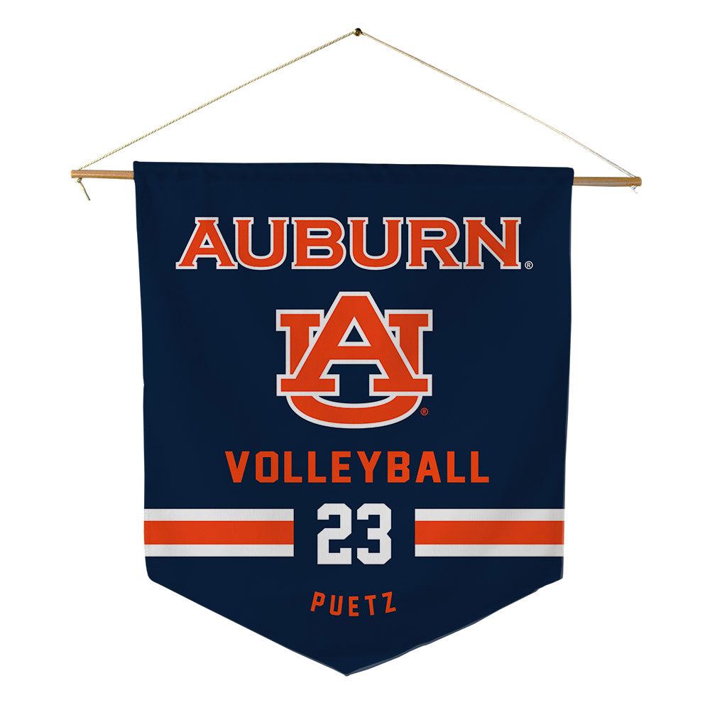 Auburn - NCAA Women's Volleyball : Shanelle Puetz - Pennant - 18" x 21"-0