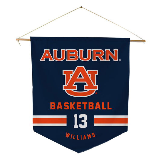 Auburn - NCAA Men's Basketball : Corey Williams - Pennant - 18" x 21"-0