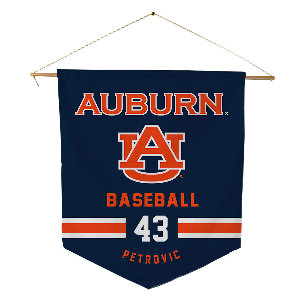 Auburn - NCAA Baseball : Alex Petrovic - Pennant - 18" x 21"-0