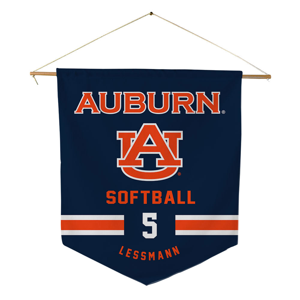 Auburn - NCAA Softball : georgia lessmann - Pennant - 18" x 21"-0
