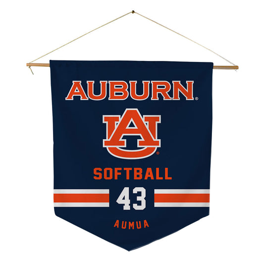 Auburn - NCAA Softball : Delaney Aumua - Pennant - 18" x 21"-0