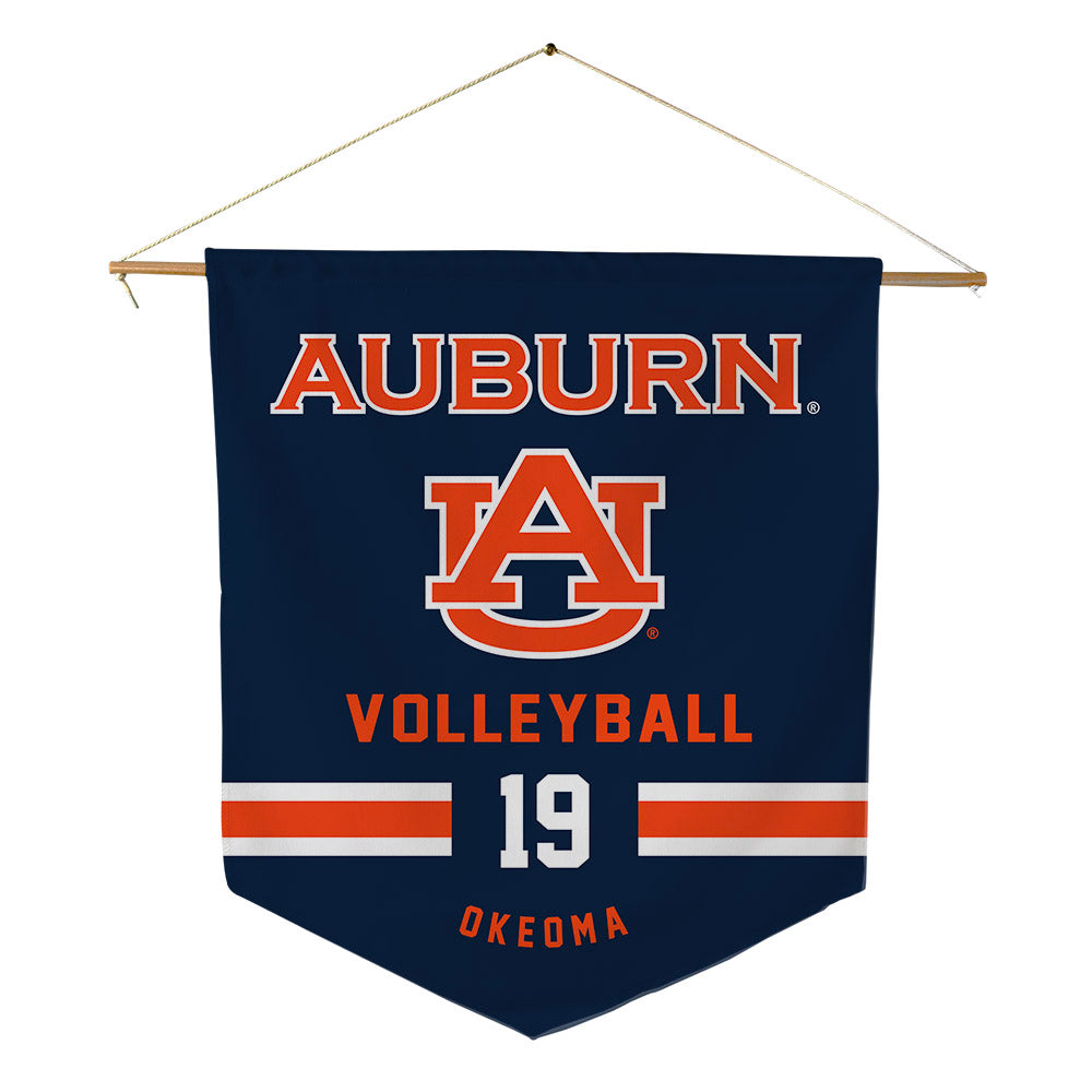 Auburn - NCAA Women's Volleyball : Jasmine Okeoma - Pennant - 18" x 21"-0