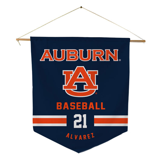 Auburn - NCAA Baseball : Andreas Alvarez - Pennant - 18" x 21"-0