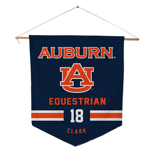 Auburn - NCAA Equestrian : Charlotte Clark - Pennant - 18" x 21"-0