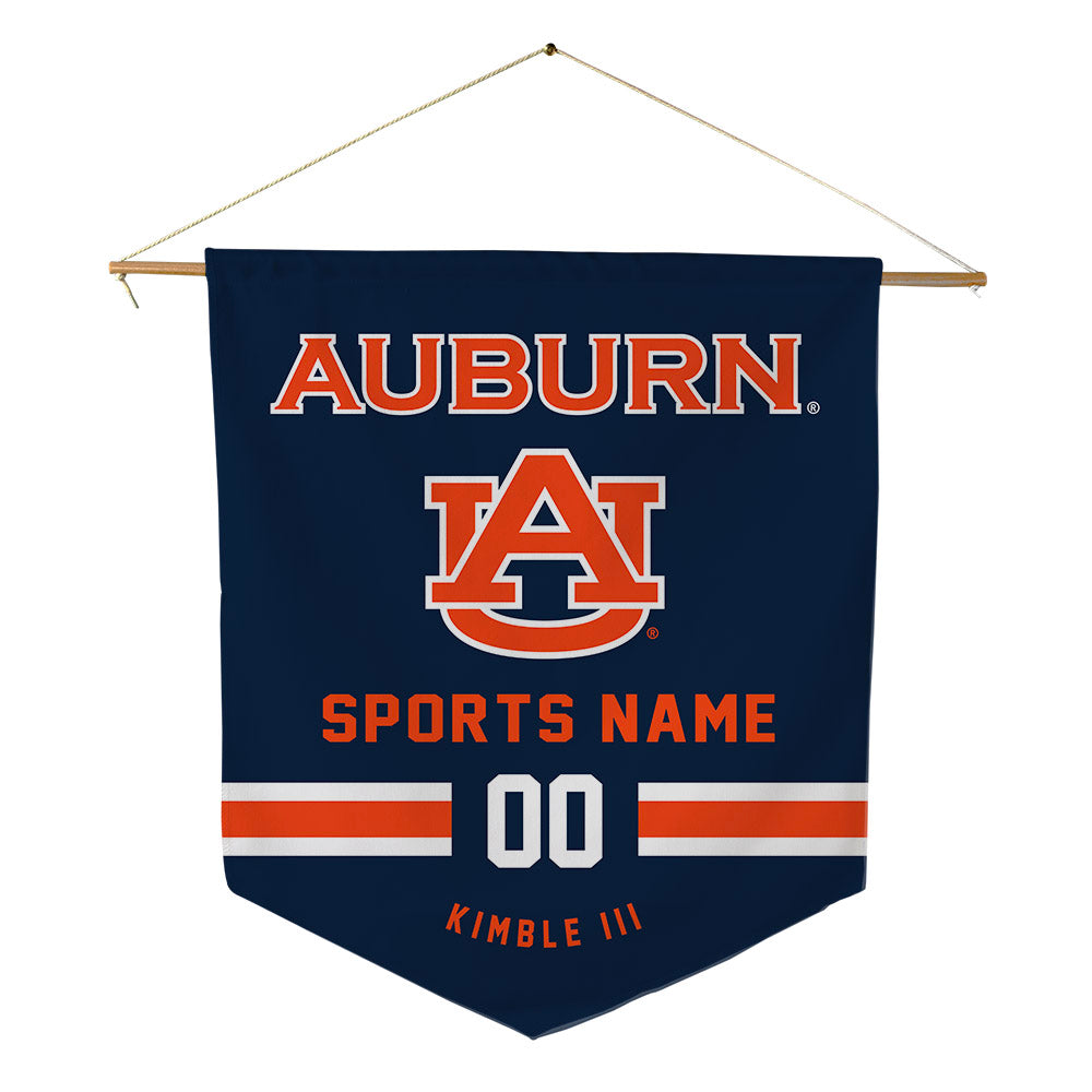 Auburn - NCAA Men's Basketball : George Kimble III - Pennant - 18" x 21"-0