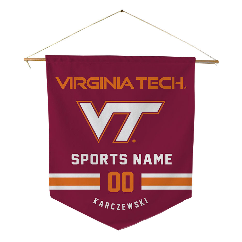 Virginia Tech - NCAA Football : Grant Karczewski - Pennant - 18" x 21"-0