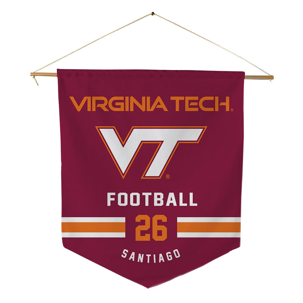 Virginia Tech - NCAA Football : Antwone Santiago - Pennant - 18" x 21"-0