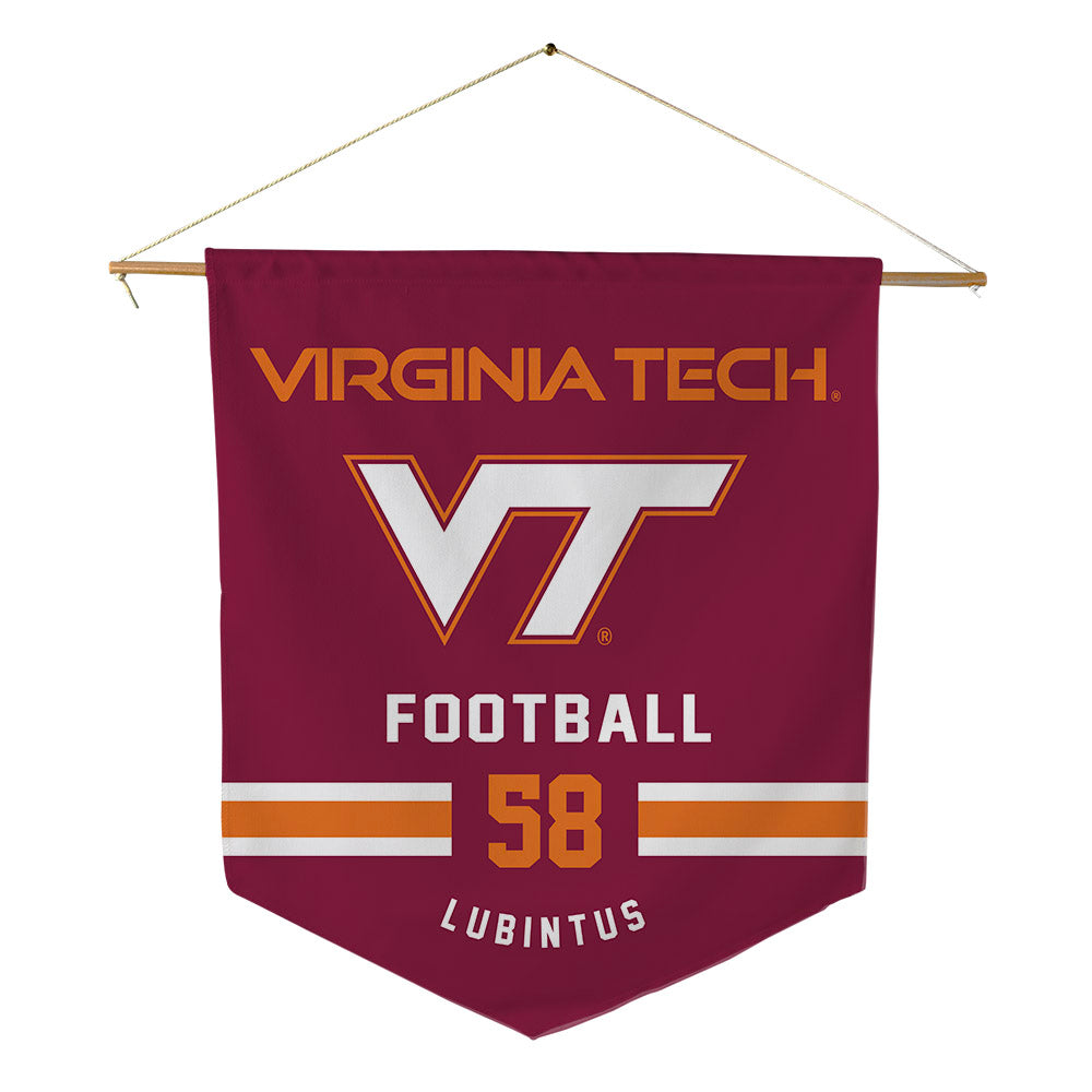 Virginia Tech - NCAA Football : Roseby Lubintus - Pennant - 18" x 21"-0