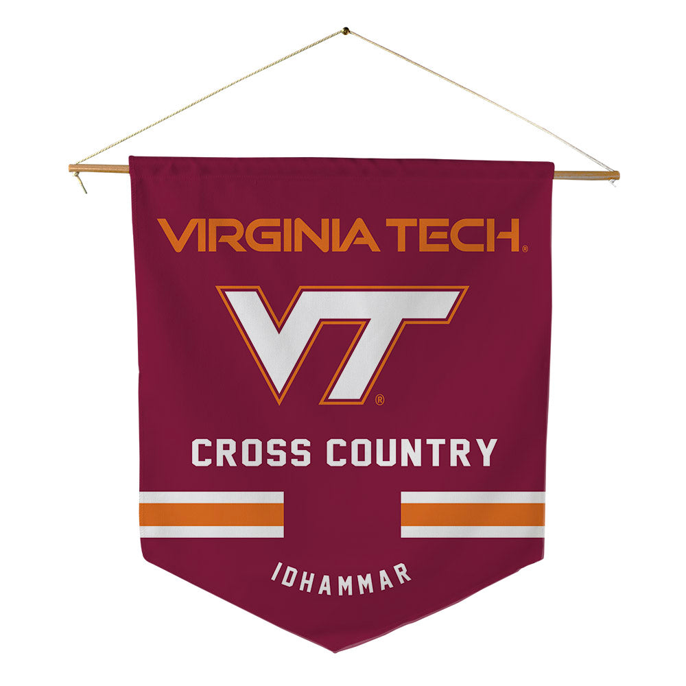 Virginia Tech - NCAA Men's Cross Country : Viktor Idhammar - Pennant - 18" x 21"-0