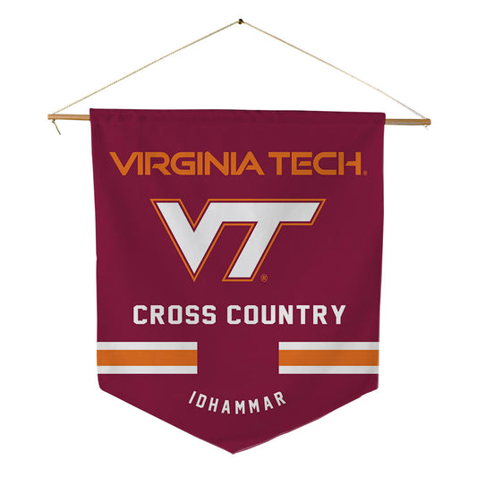 Virginia Tech - NCAA Men's Cross Country : Viktor Idhammar - Pennant - 18" x 21"-0