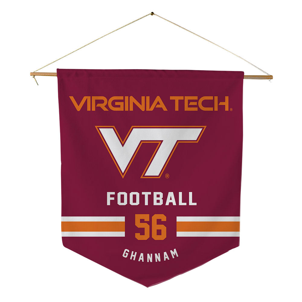 Virginia Tech - NCAA Football : Layth Ghannam - Pennant - 18" x 21"-0