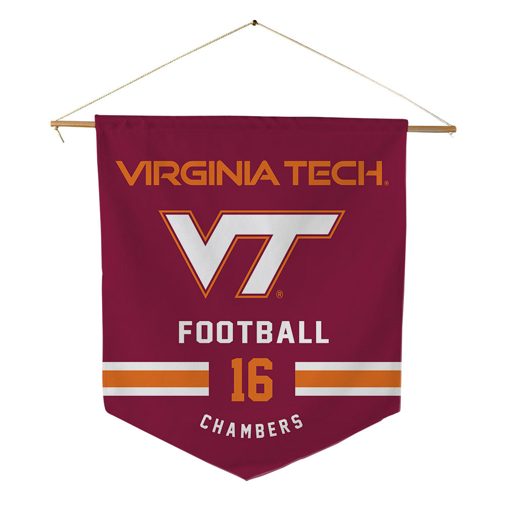 Virginia Tech - NCAA Football : Noah Chambers - Pennant - 18" x 21"-0