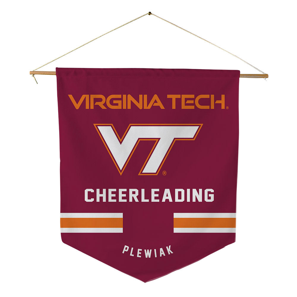 Virginia Tech - NCAA Cheerleading : Ally Plewiak - Pennant - 18" x 21"-0