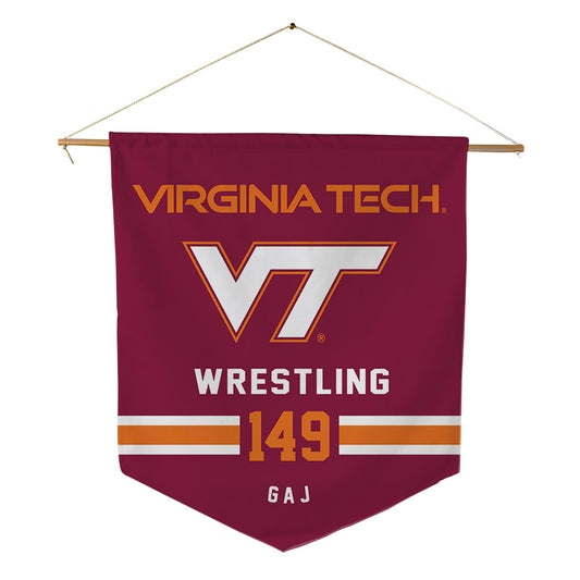 Virginia Tech - NCAA Wrestling : Collin Gaj - Pennant - 18" x 21"-0