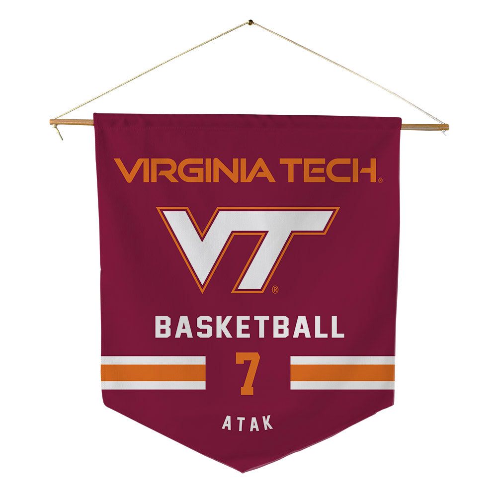 Virginia Tech - NCAA Men's Basketball : Kuol Atak - Pennant - 18" x 21"-0