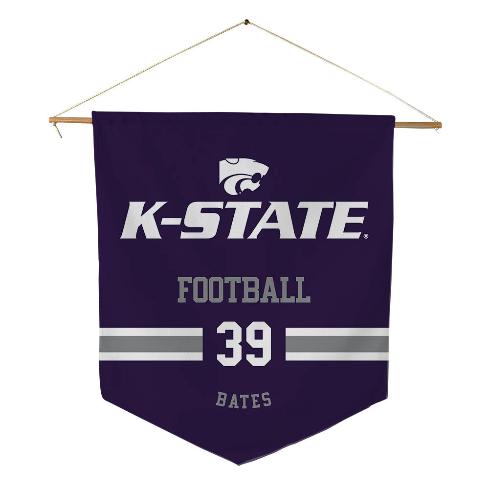 Kansas State - NCAA Football : Travis Bates - Pennant - 18" x 21"-0