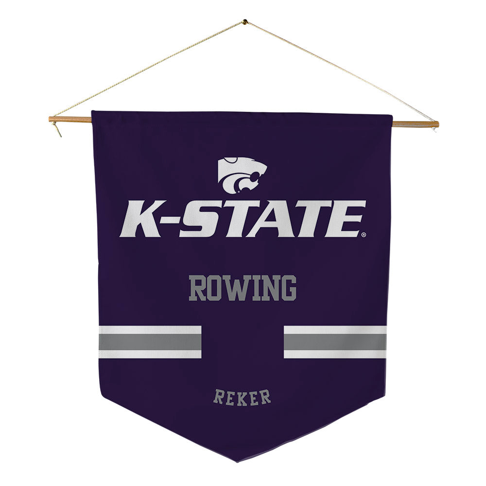 Kansas State - NCAA Women's Rowing : Regan Reker - Pennant - 18" x 21"-0
