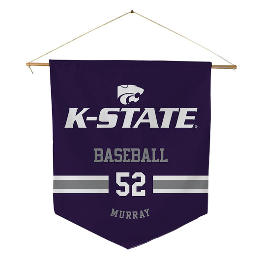 Kansas State - NCAA Baseball : Chandler Murray - Pennant - 18" x 21"-0