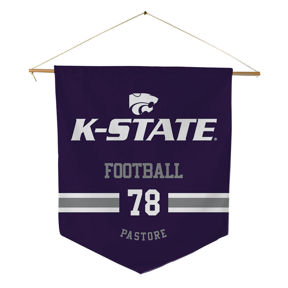 Kansas State - NCAA Football : John Pastore - Pennant - 18" x 21"-0