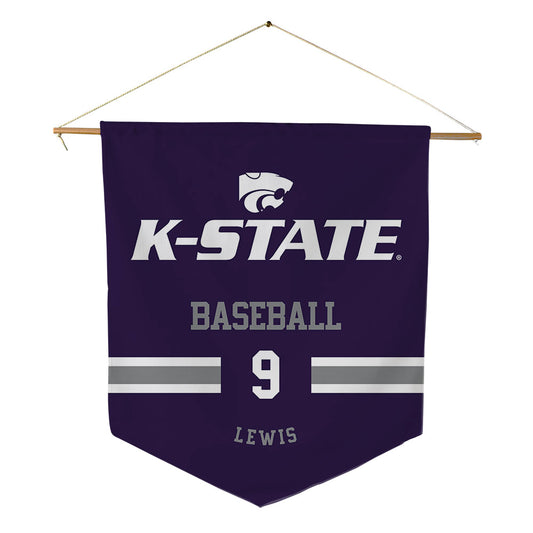 Kansas State - NCAA Baseball : Donte Lewis - Pennant - 18" x 21"-0