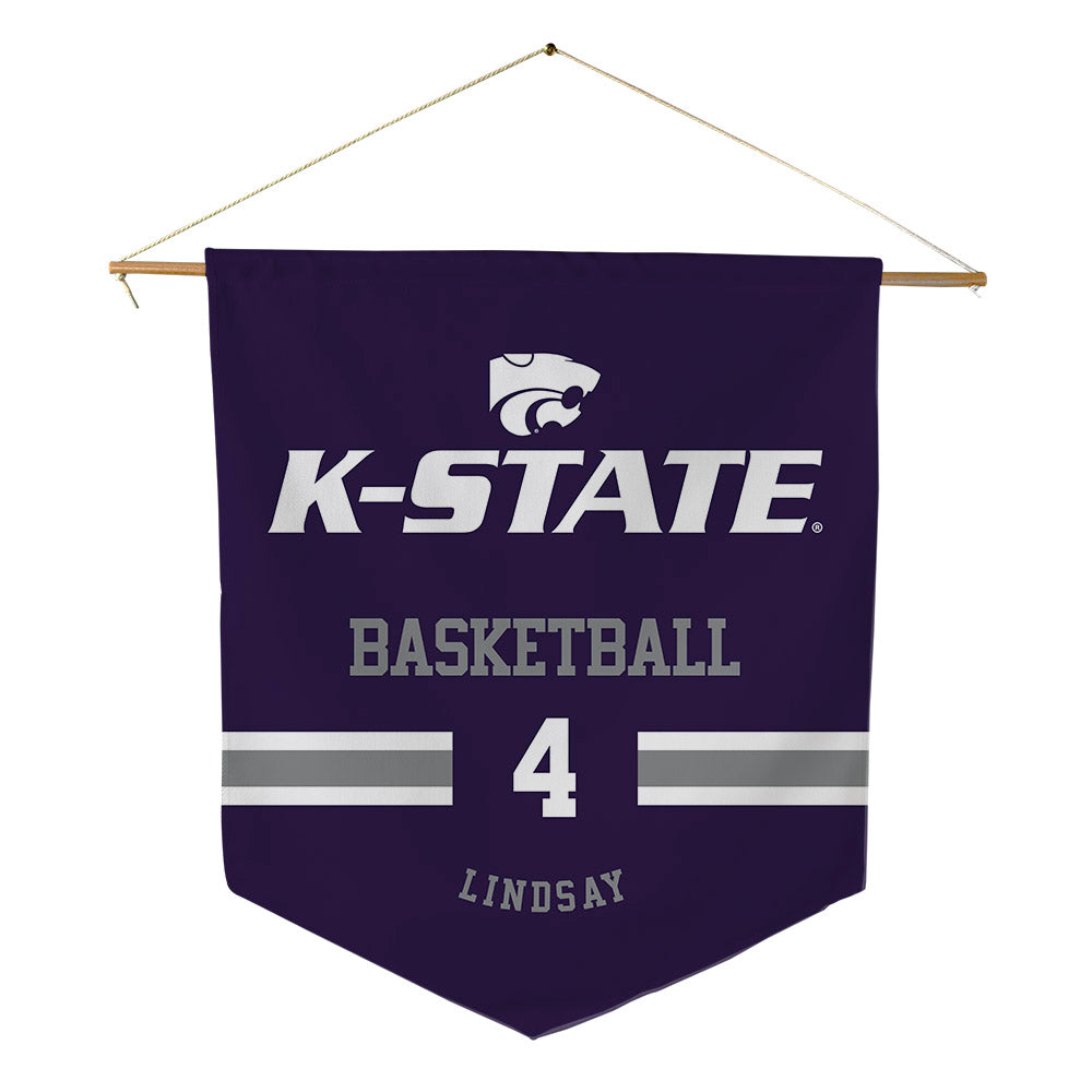 Kansas State - NCAA Men's Basketball : Dez Lindsay - Pennant - 18" x 21"-0