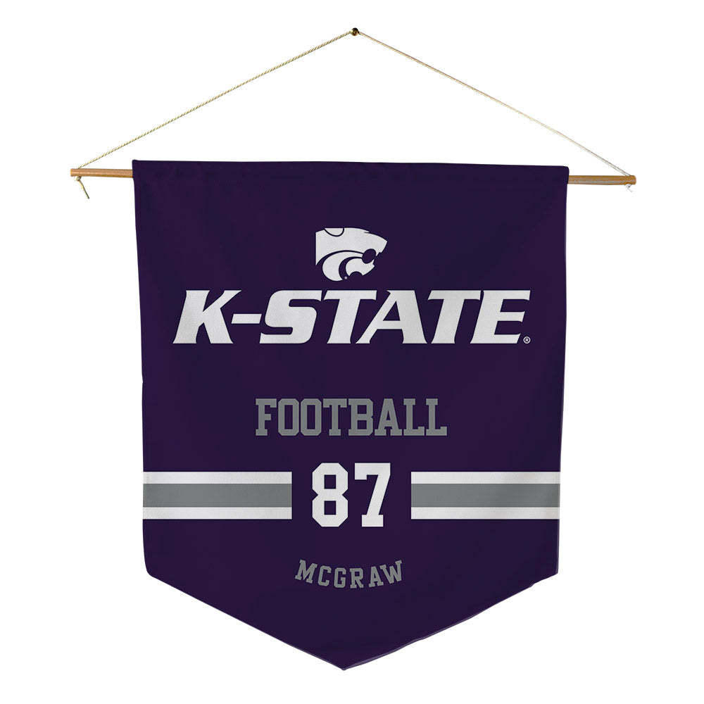 Kansas State - NCAA Football : Lawson Mcgraw - Pennant - 18" x 21"-0