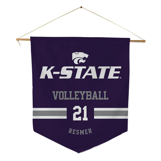 Kansas State - NCAA Women's Volleyball : Reese Resmer - Pennant - 18" x 21"-0