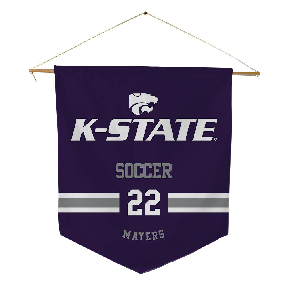 Kansas State - NCAA Women's Soccer : Langley Mayers - Pennant - 18" x 21"-0