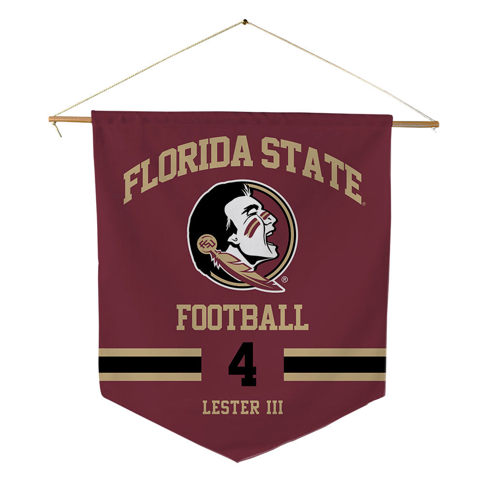 FSU - NCAA Football : Charles Lester III - Pennant - 18" x 21"-0