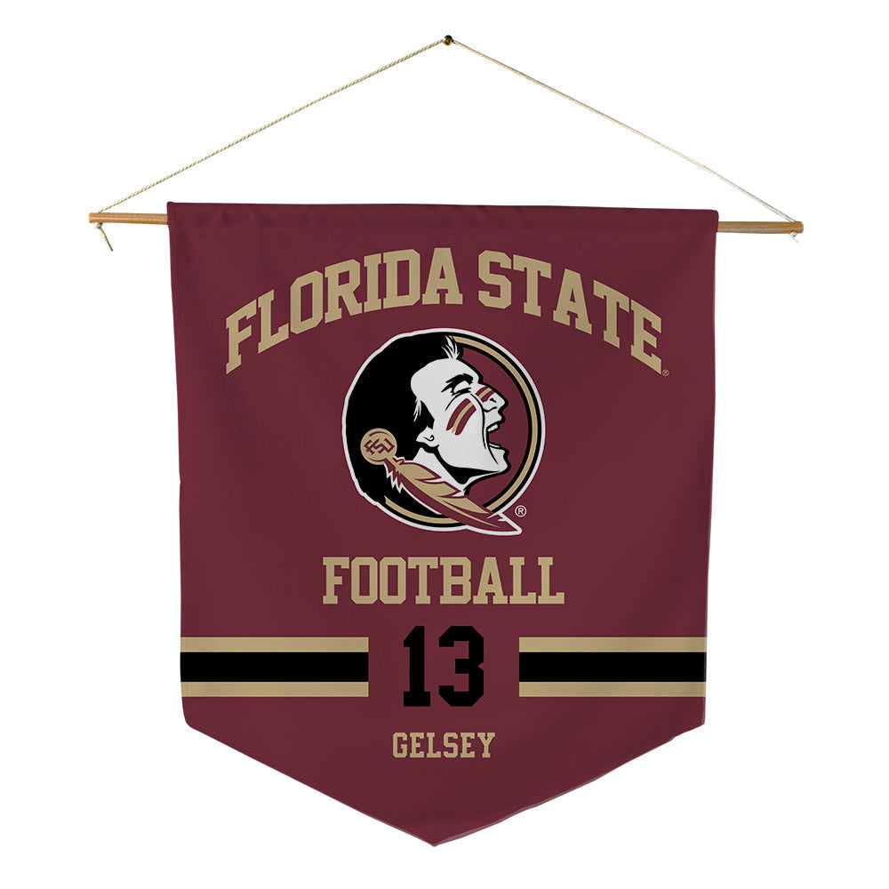 FSU - NCAA Football : Tae'Shaun Gelsey - Pennant - 18" x 21"-0