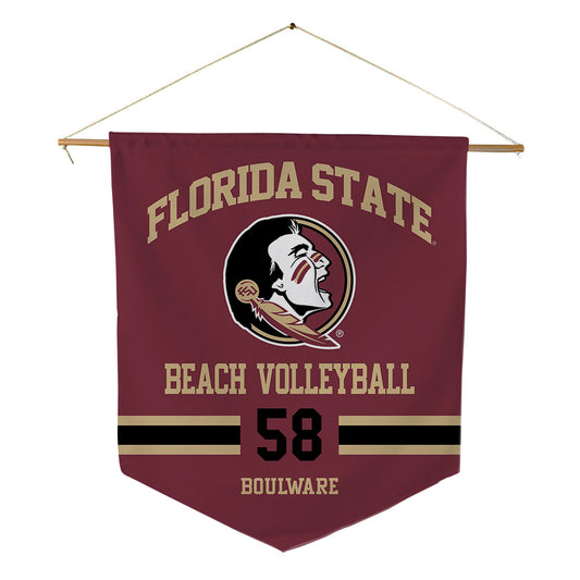 FSU - NCAA Beach Volleyball : Jordan Boulware - Pennant - 18" x 21"-0