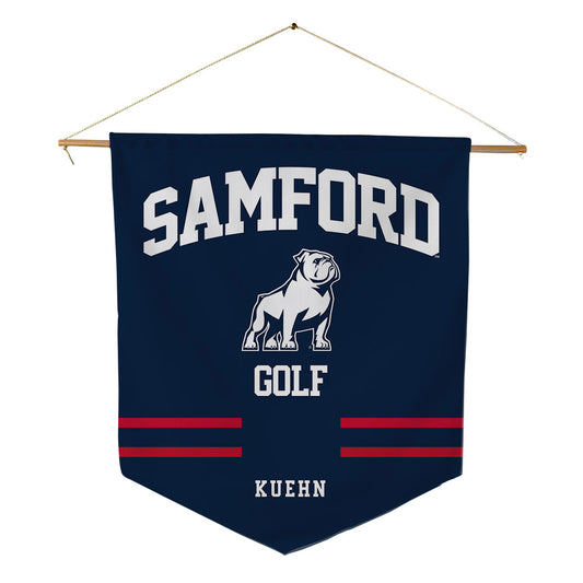 Samford - NCAA Men's Golf : Taylor Kuehn - Pennant - 18" x 21"-0