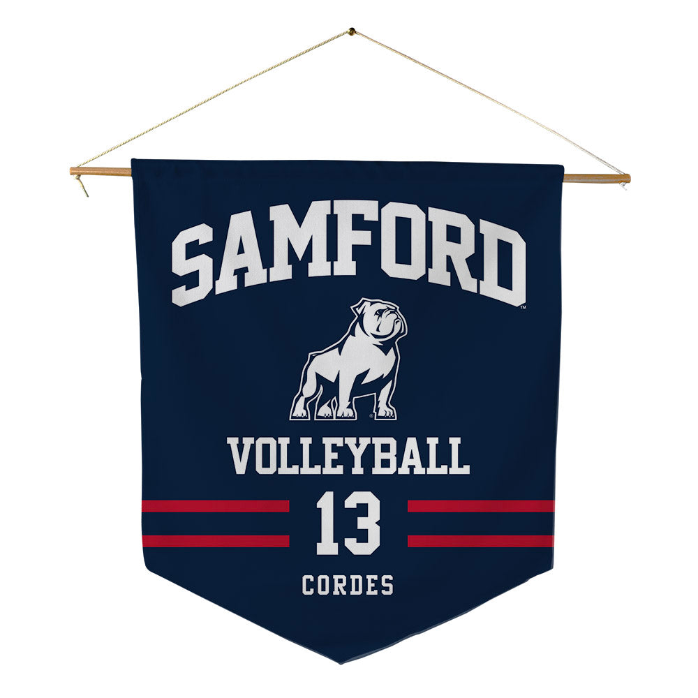 Samford - NCAA Women's Volleyball : Ally Cordes - Pennant - 18" x 21"-0