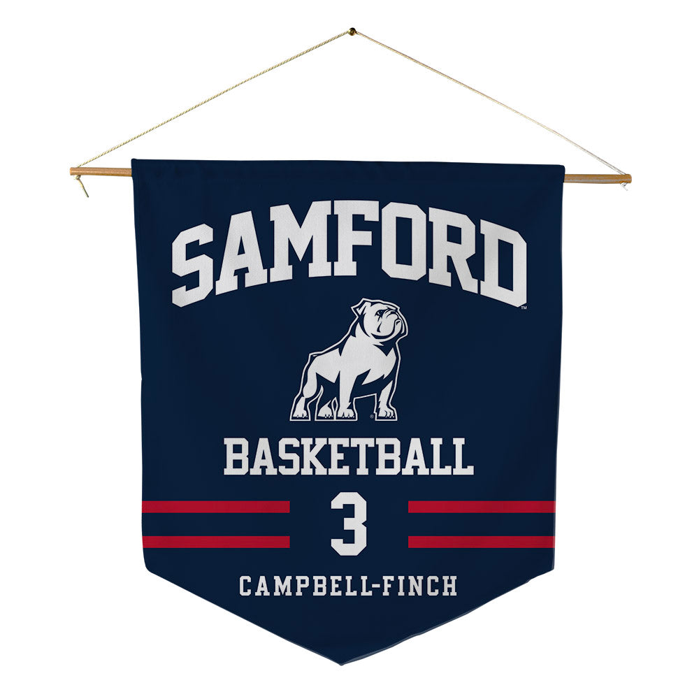 Samford - NCAA Men's Basketball : Isaiah Campbell-Finch - Pennant - 18" x 21"-0