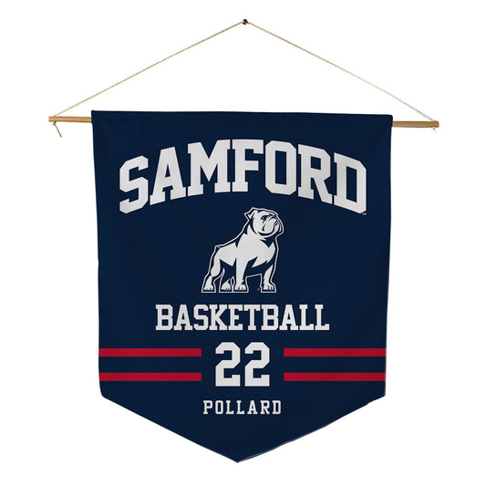 Samford - NCAA Men's Basketball : Jaxon Pollard - Pennant - 18" x 21"-0