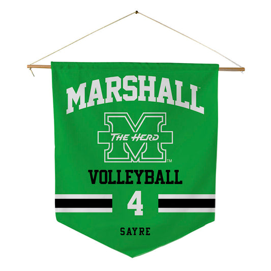 Marshall - NCAA Women's Volleyball : Emma Sayre - Pennant - 18" x 21"-0