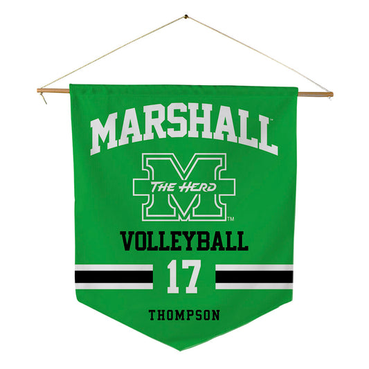 Marshall - NCAA Women's Volleyball : Bella thompson - Pennant - 18" x 21"-0