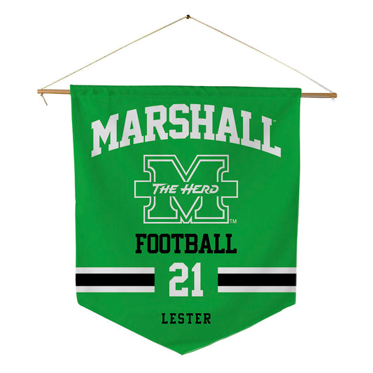 Marshall - NCAA Football : TJ Lester - Pennant - 18" x 21"-0
