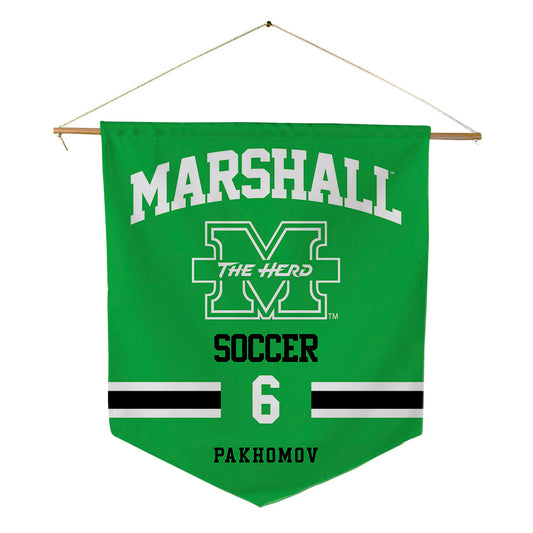 Marshall - NCAA Men's Soccer : Nikita Pakhomov - Pennant - 18" x 21"-0