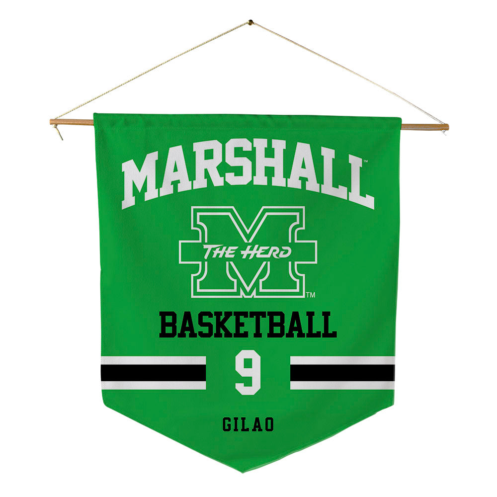 Marshall - NCAA Men's Basketball : Kenan Gilao - Pennant - 18" x 21"-0