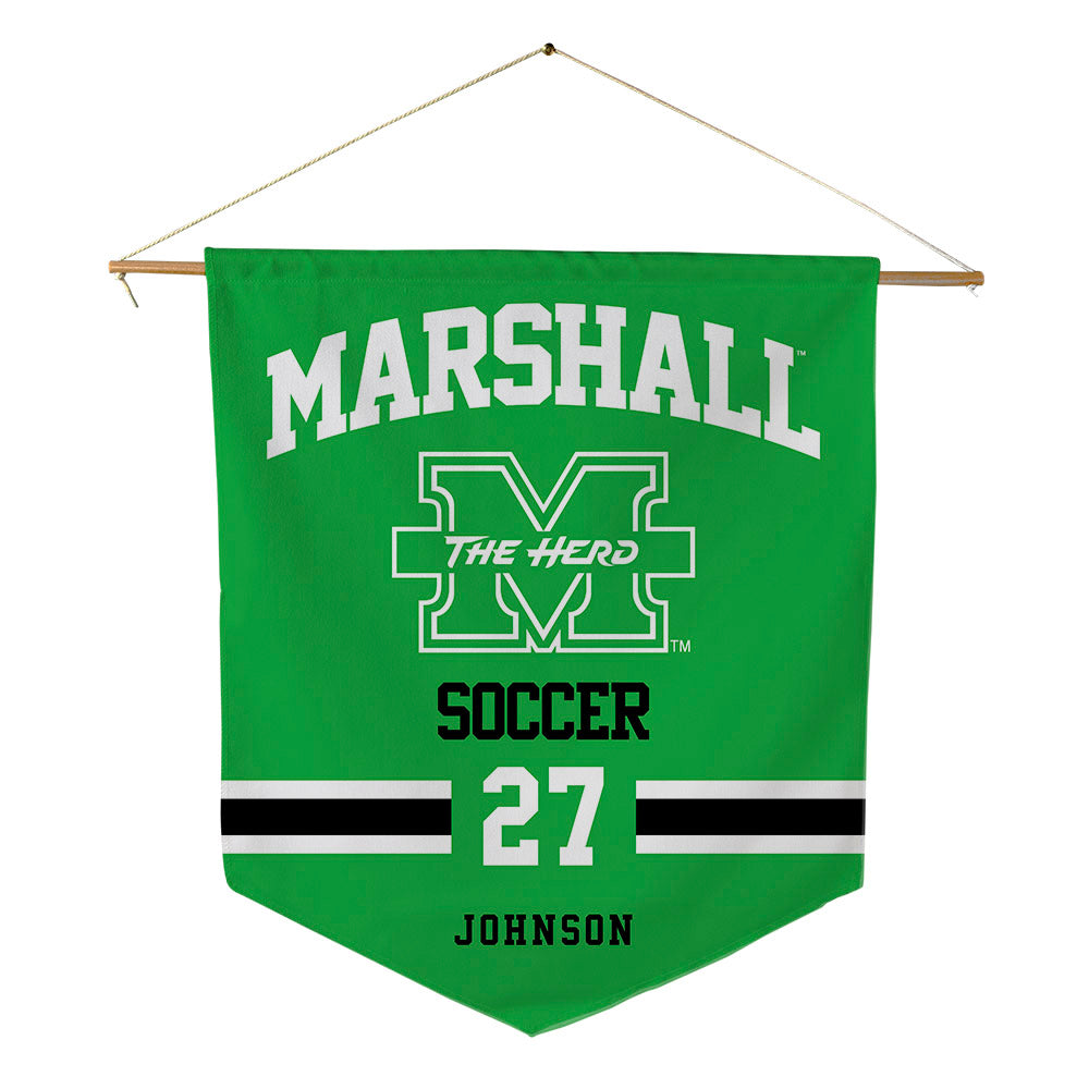 Marshall - NCAA Women's Soccer : Ruby Johnson - Pennant - 18" x 21"-0
